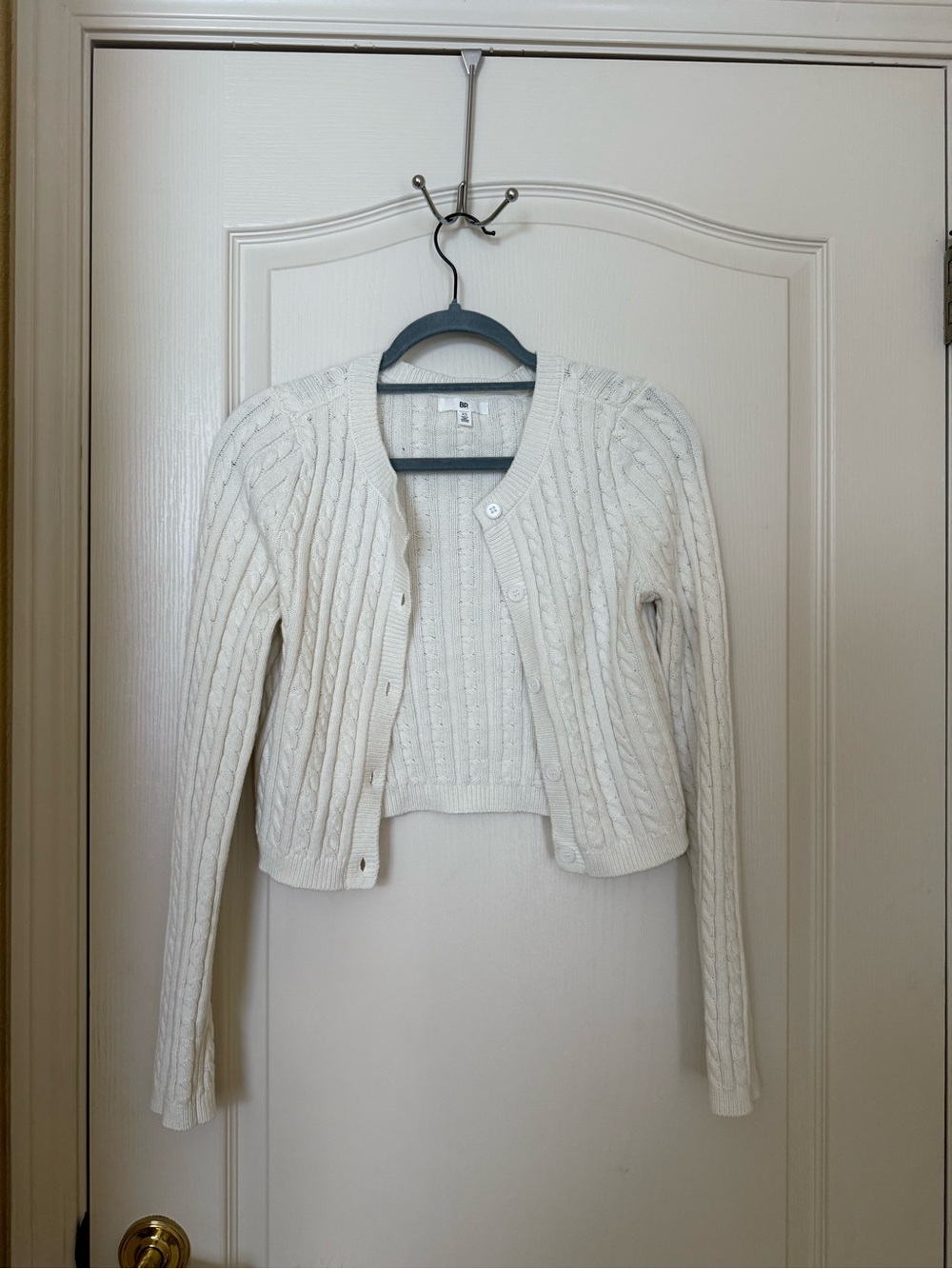 Nordstrom BP Cream Cable-Knit Women's Cardigan